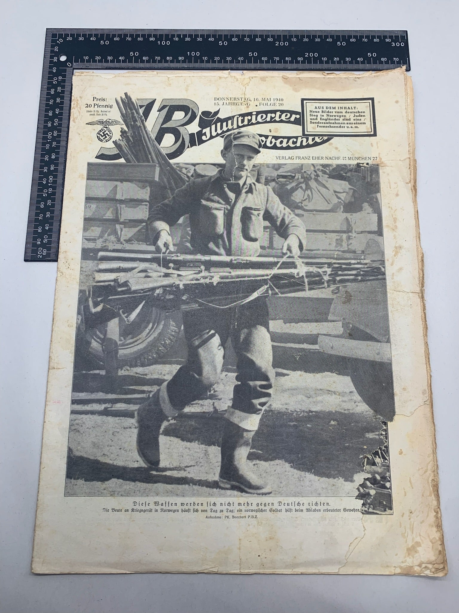 JB Juustrierter Beobachter NSDAP Magazine Original WW2 German - 16th May 1940 - The Militaria Shop