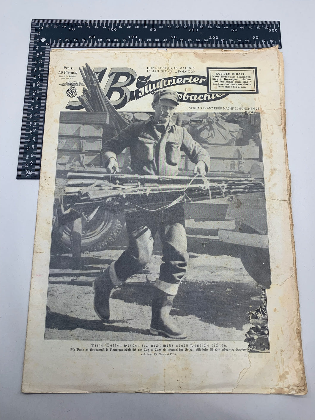 JB Juustrierter Beobachter NSDAP Magazine Original WW2 German - 16th May 1940