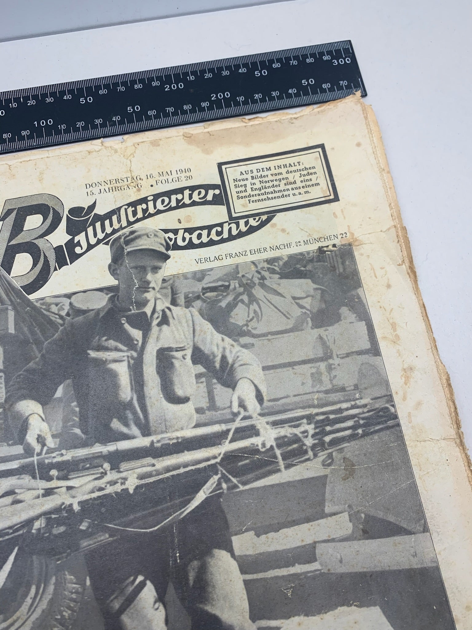 JB Juustrierter Beobachter NSDAP Magazine Original WW2 German - 16th May 1940 - The Militaria Shop