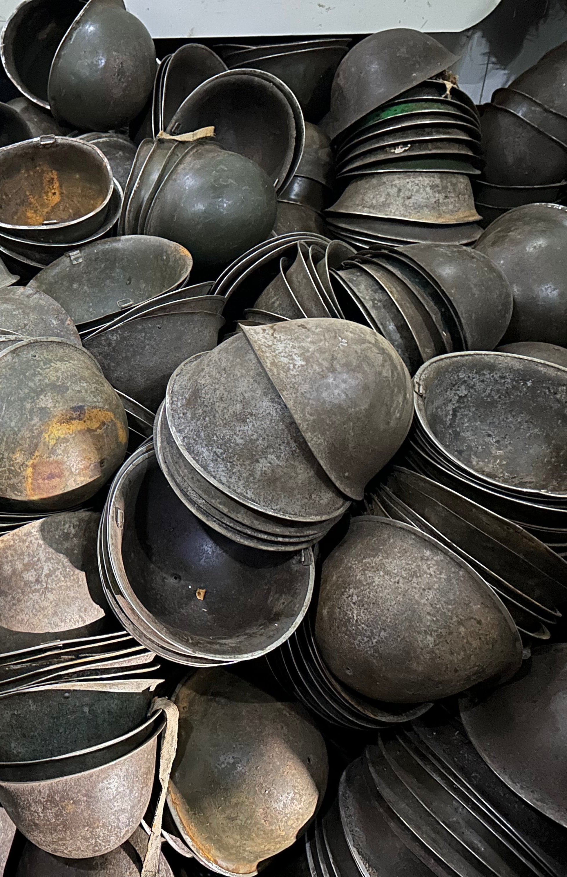 Large Quantity of WW2 British Helmets