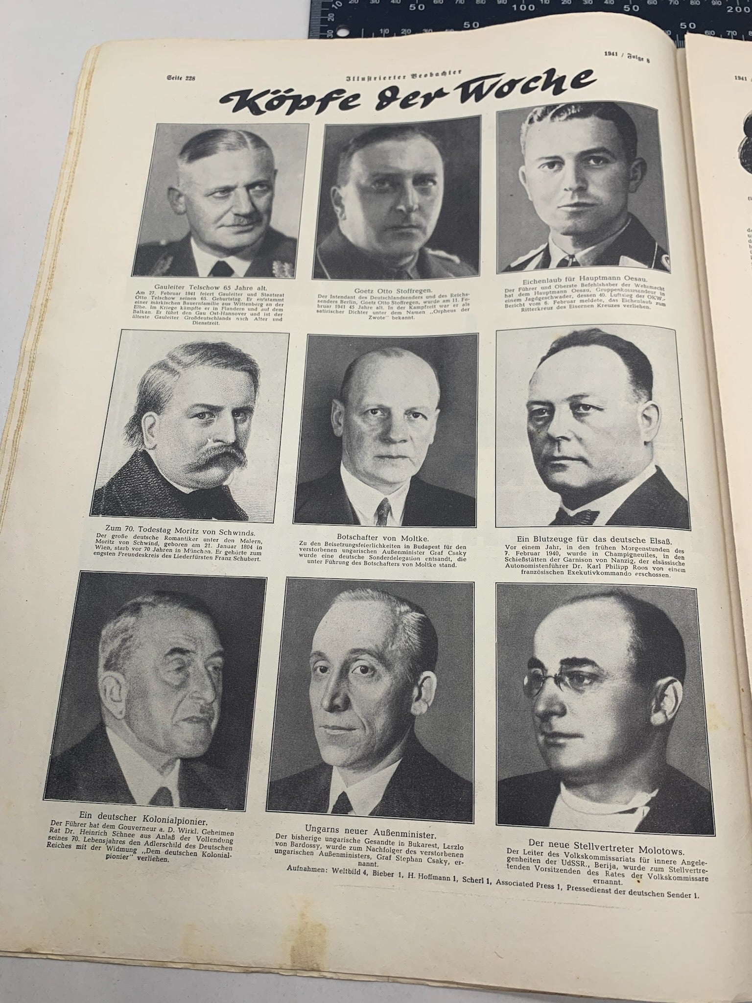 JB Juustrierter Beobachter NSDAP Magazine Original WW2 German - 20th February 1941 - The Militaria Shop