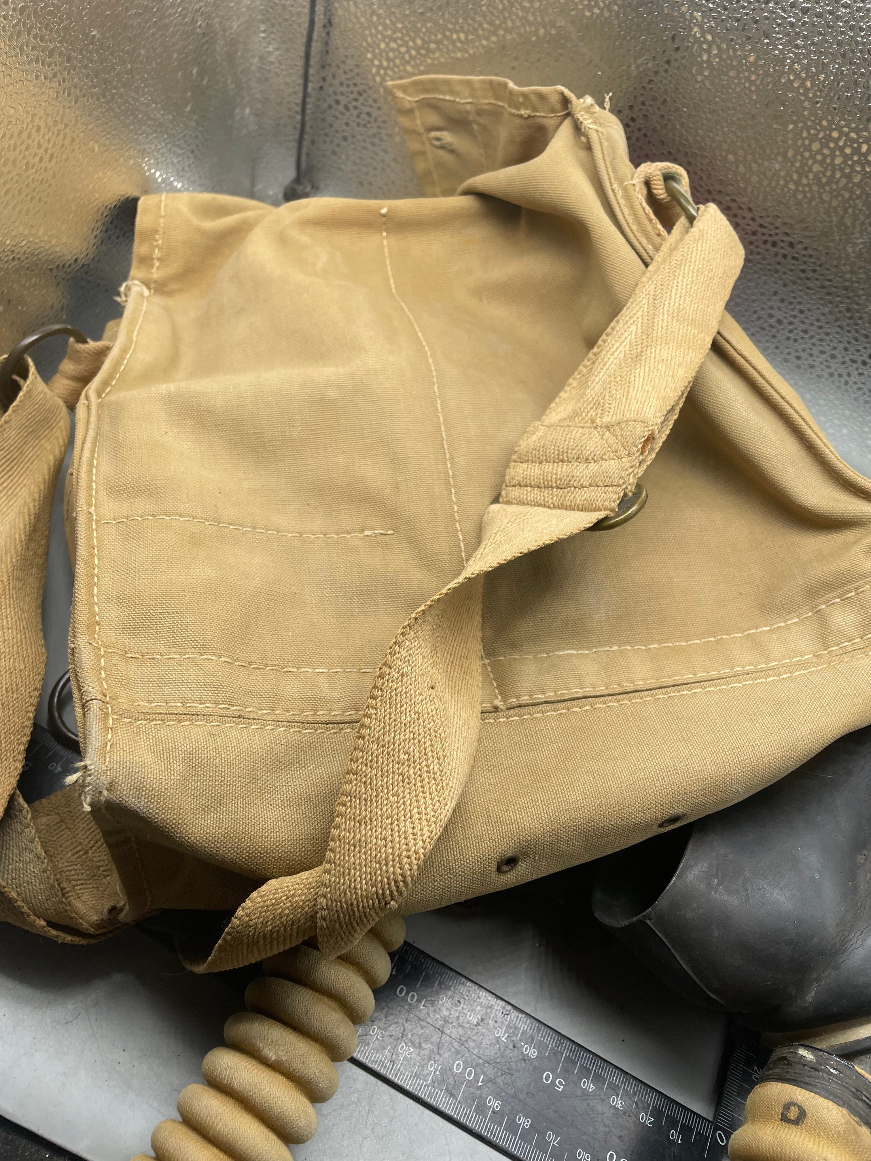 Original WW2 British Army Long-Hose Gas Mask with Bag - The Militaria Shop