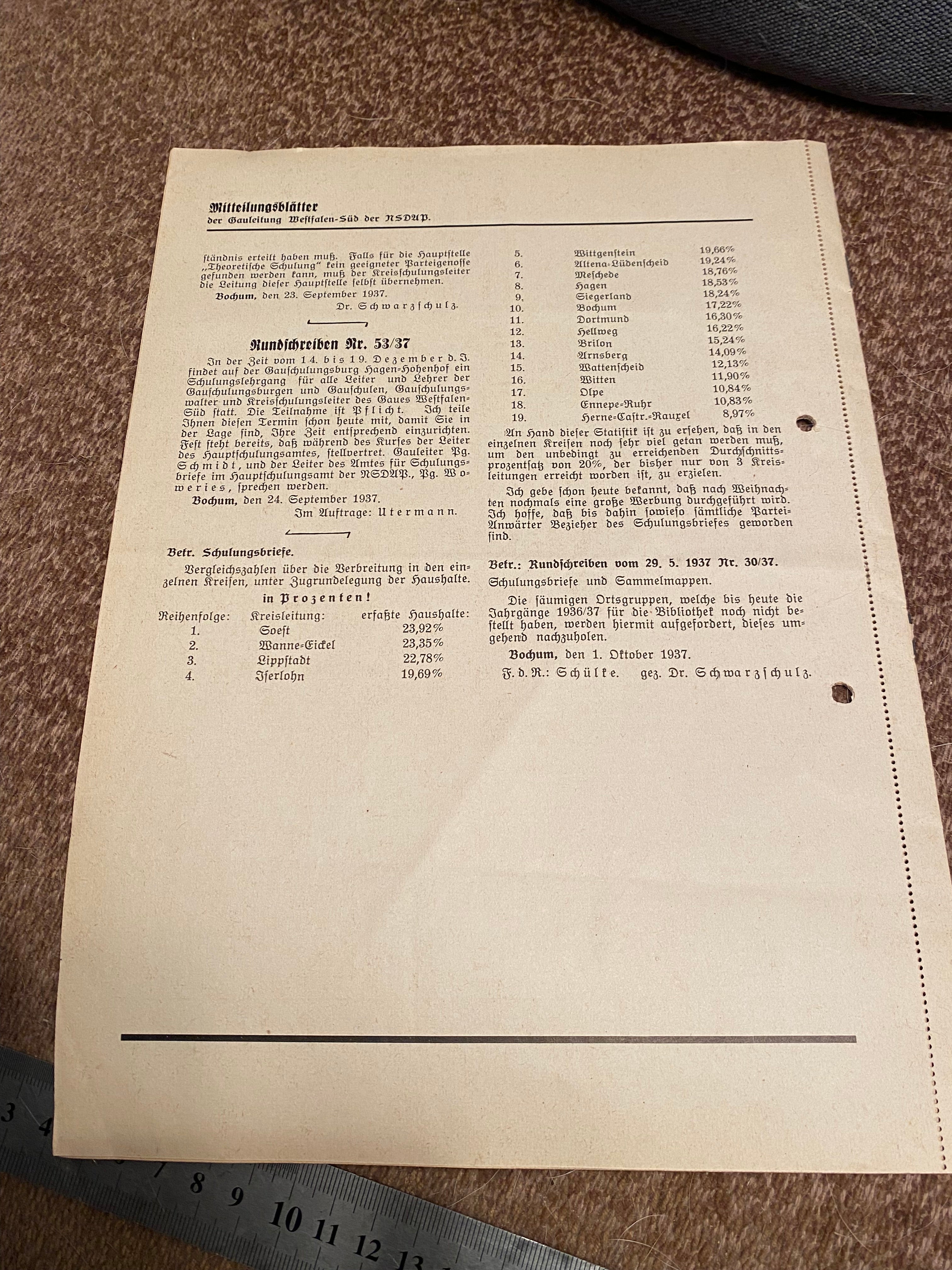 An interesting WW2 German NSDAP advertising information sheet / pamphlet. - The Militaria Shop