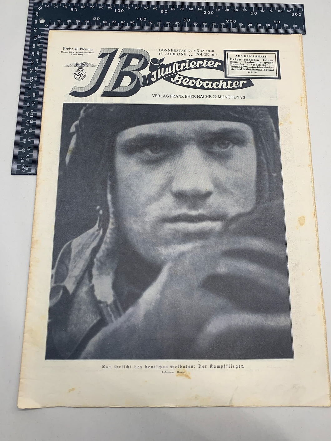 JB Juustrierter Beobachter NSDAP Magazine Original WW2 German - 7th March 1940