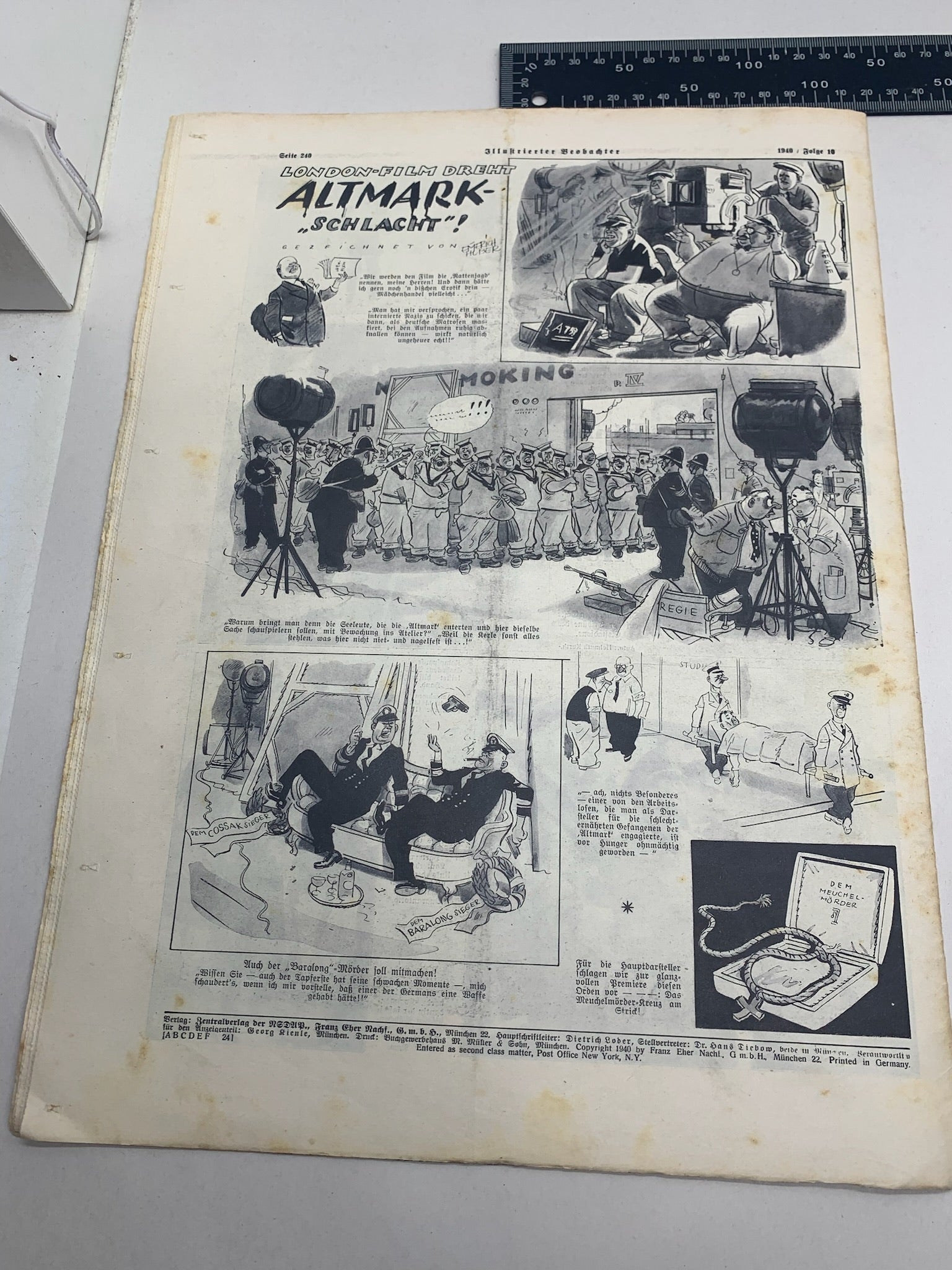 JB Juustrierter Beobachter NSDAP Magazine Original WW2 German - 7th March 1940 - The Militaria Shop