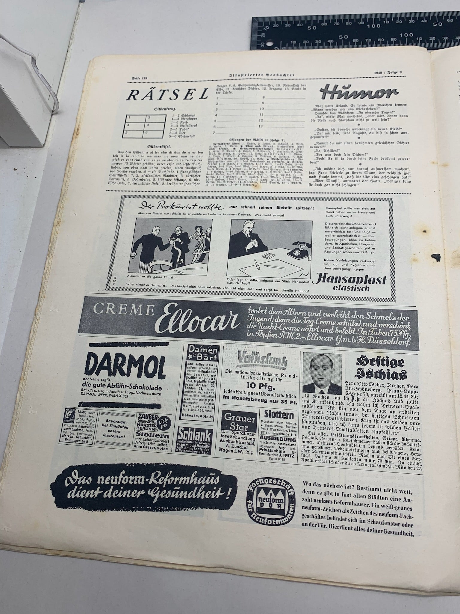 JB Juustrierter Beobachter NSDAP Magazine Original WW2 German - 22nd February 1940 - The Militaria Shop
