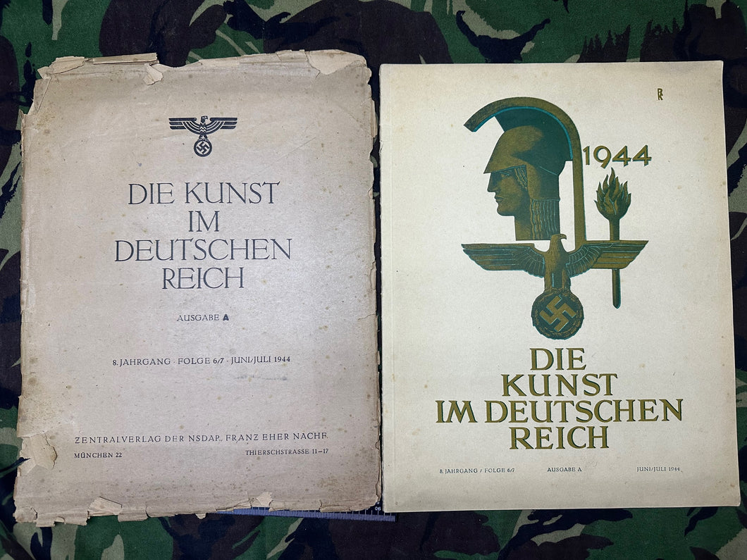 Original WW2 German Third Reich. 1944 Edition Of Art In The German Empire