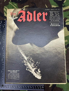 Original WW2 German Luftwaffe Der Adler Propaganda Magazine - 5th May 1942 - The Militaria Shop