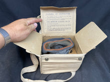 Charger l'image dans la galerie, WW2 British Home Front Civilian Gas Mask in Private Purchase Case - Named
