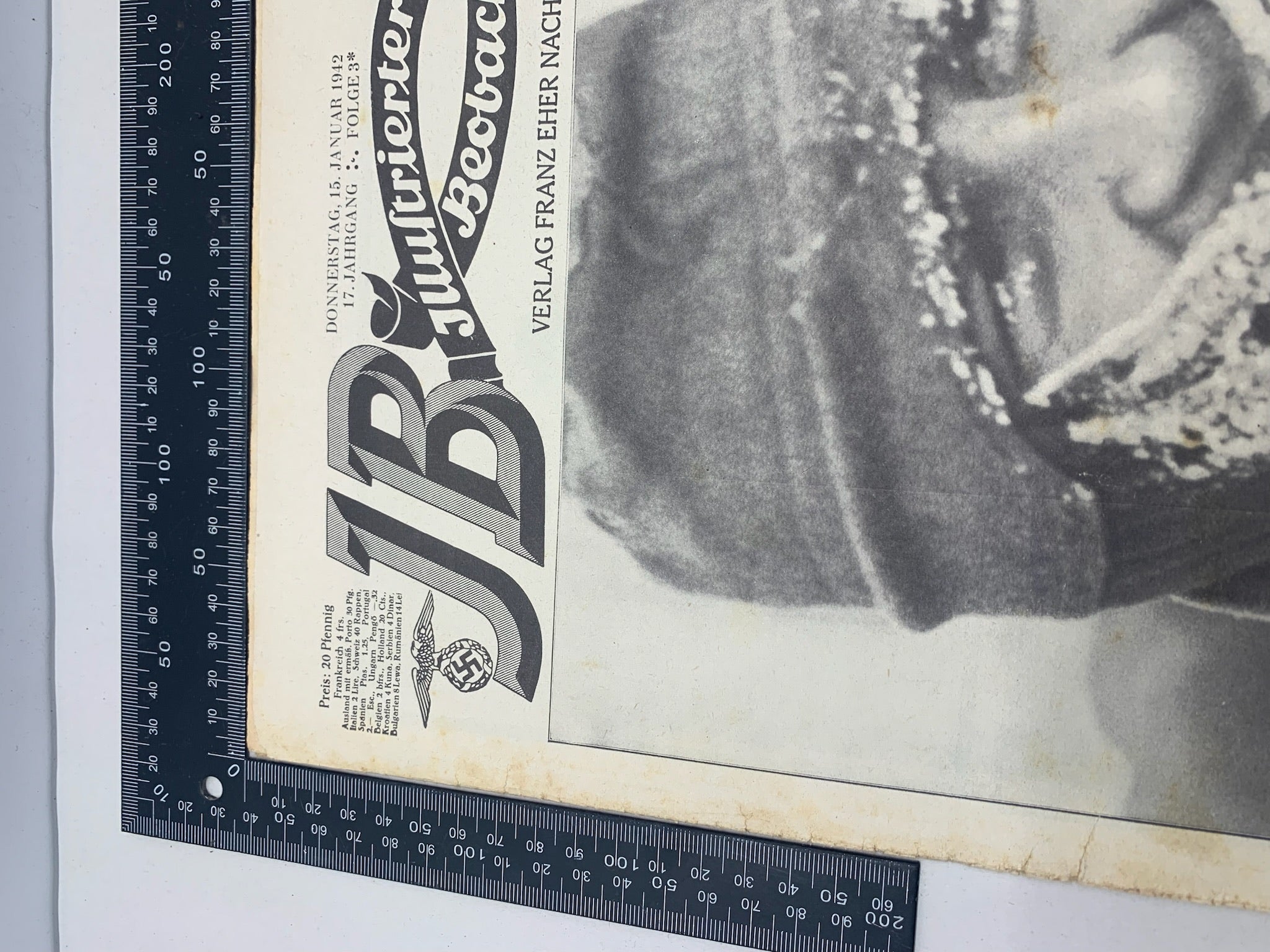 JB Juustrierter Beobachter NSDAP Magazine Original WW2 German - 15th January 1942 - The Militaria Shop