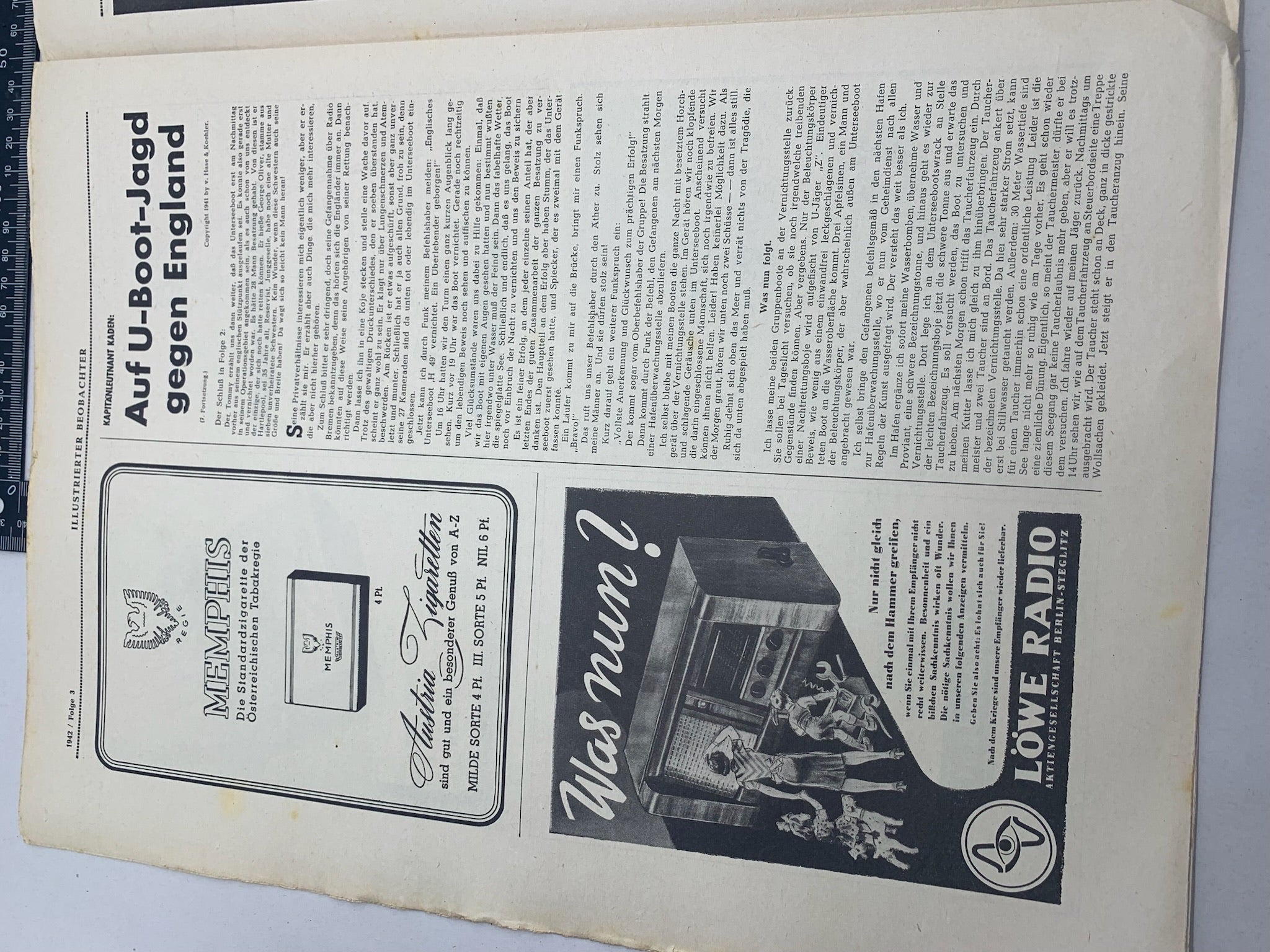 JB Juustrierter Beobachter NSDAP Magazine Original WW2 German - 15th January 1942 - The Militaria Shop