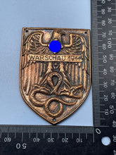 Charger l&#39;image dans la galerie, WW2 German Army Brass Warsaw Battle Shield in Copper
