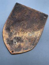 Charger l&#39;image dans la galerie, WW2 German Army Brass Warsaw Battle Shield in Copper

