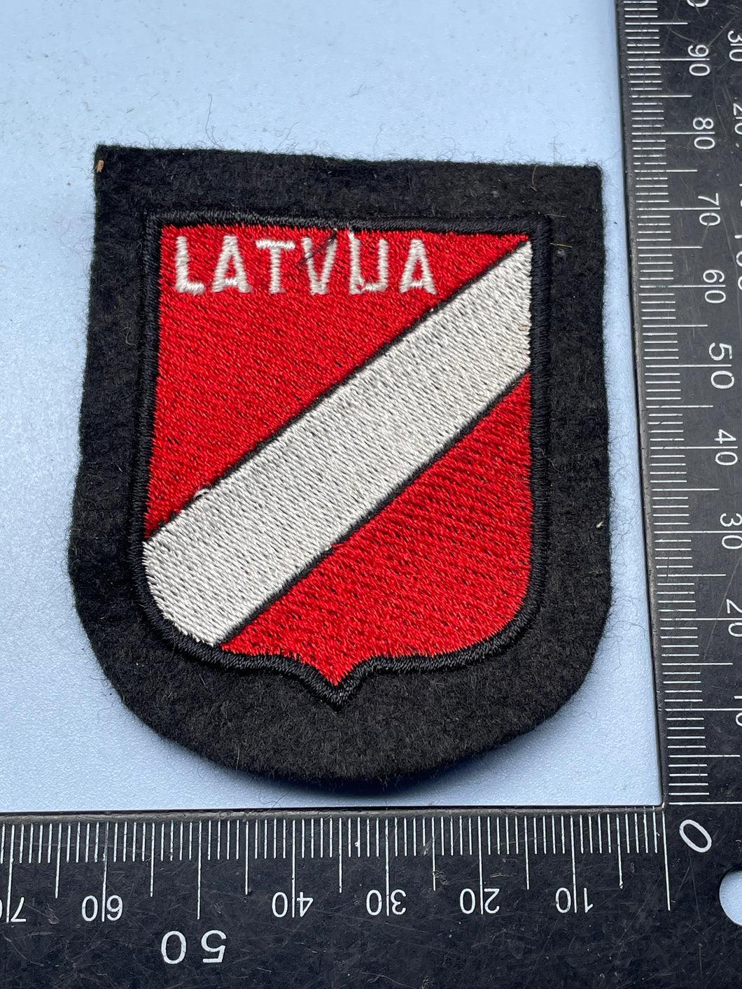 WW2 German SS Latvian Volunteers Shield