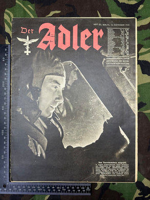 Original WW2 German Luftwaffe Der Adler Propaganda Magazine - 16th November 1943 - The Militaria Shop