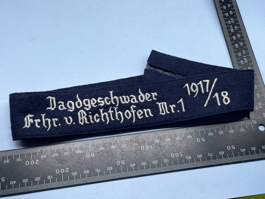 German Luftwaffe Geschwader Richthofen Cuff Title