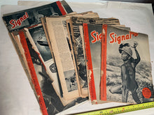 Load image into Gallery viewer, Original French Language WW2 German Signal Magazines - Damaged Grouping
