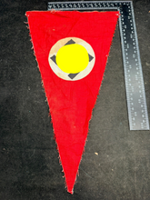 Charger l'image dans la galerie, Original WW2 German NSDAP Pennant Flag - Size 39cm x 22cm - The Militaria Shop
