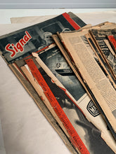 Load image into Gallery viewer, Original French Language WW2 German Signal Magazines - Damaged Grouping
