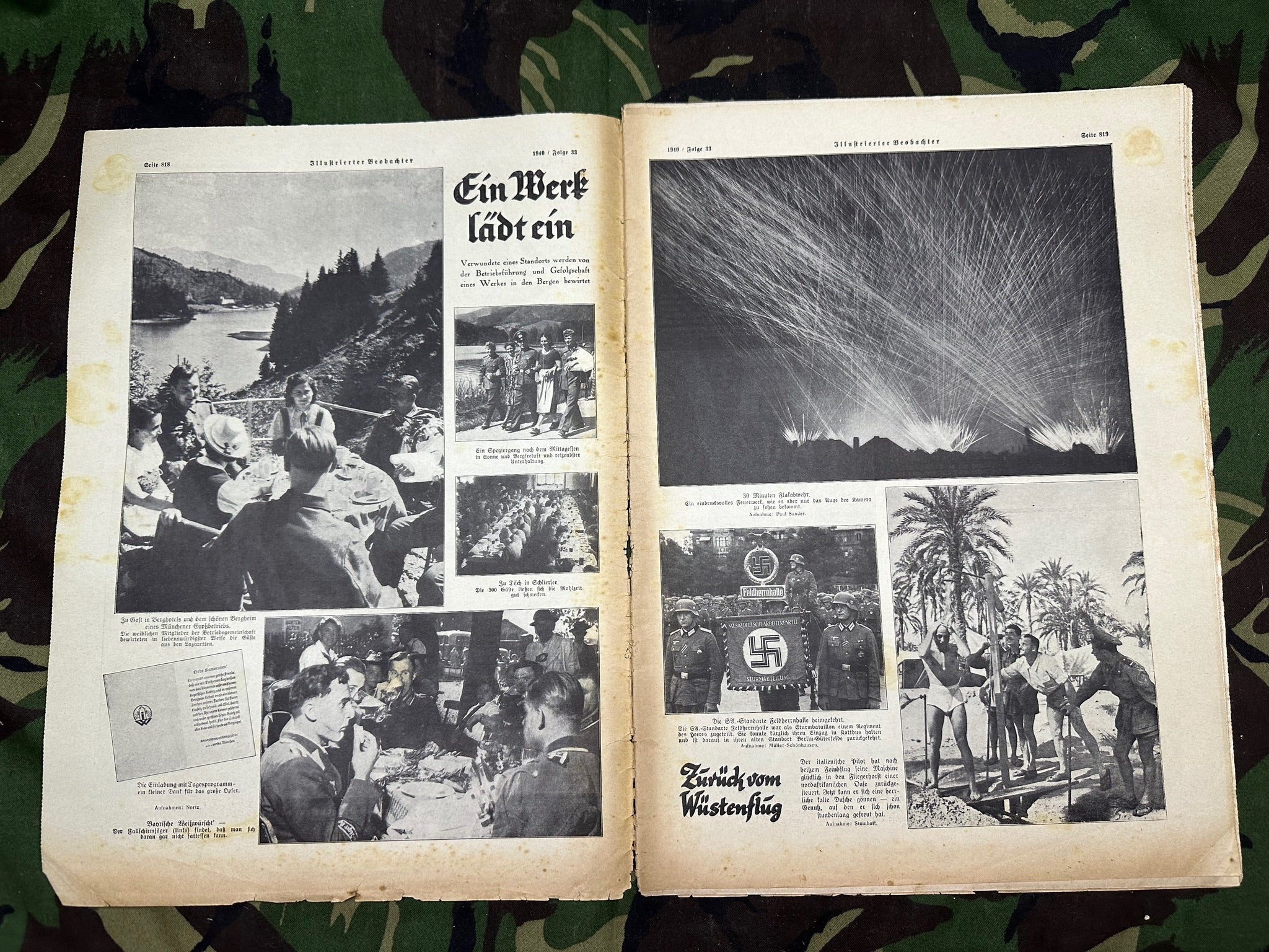 JB Juustrierter Beobachter NSDAP Magazine Original WW2 German - 15th August 1940 - The Militaria Shop