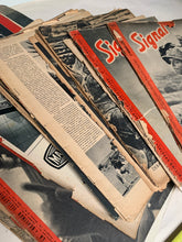 Load image into Gallery viewer, Original French Language WW2 German Signal Magazines - Damaged Grouping
