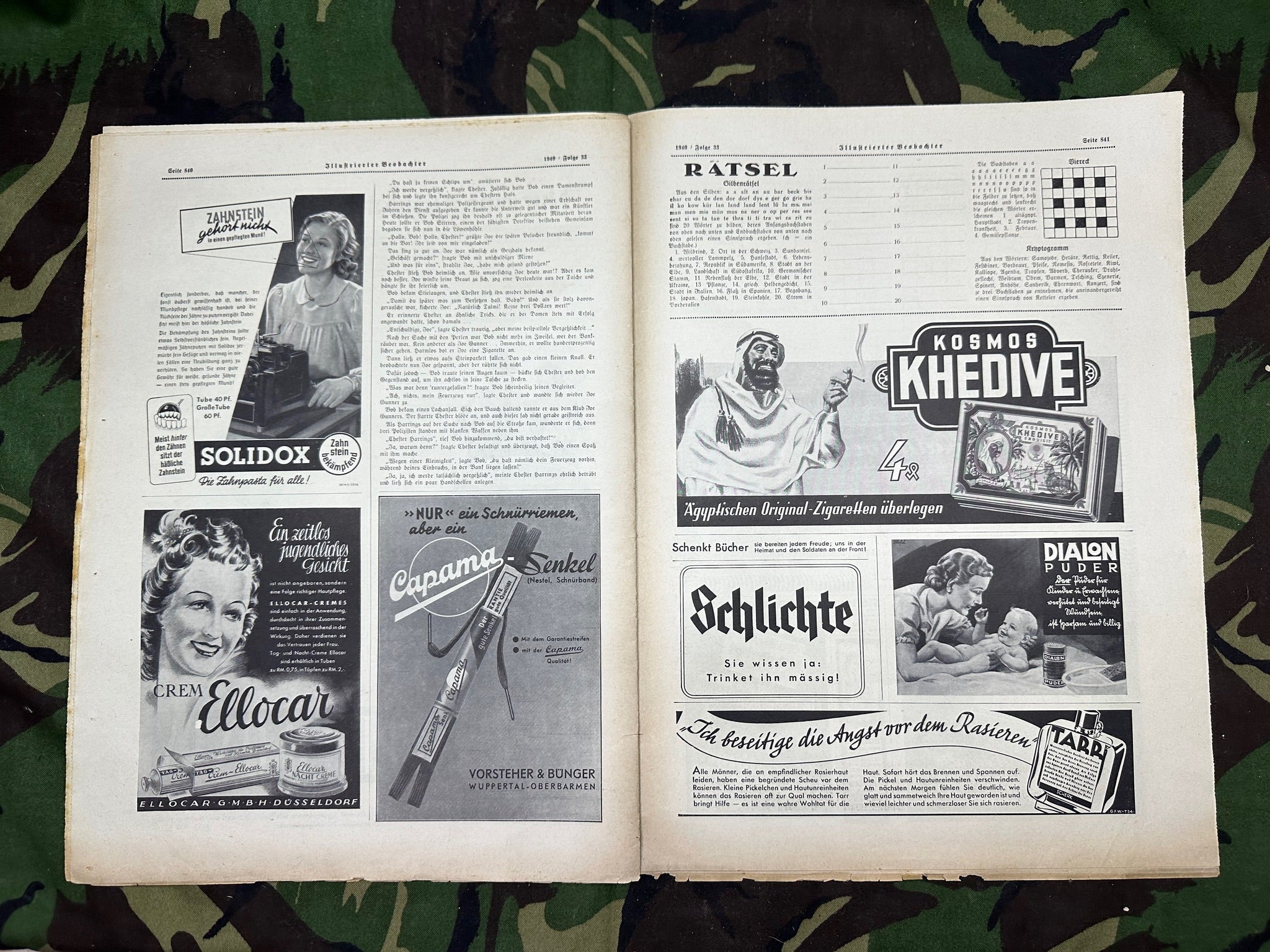 JB Juustrierter Beobachter NSDAP Magazine Original WW2 German - 15th August 1940 - The Militaria Shop