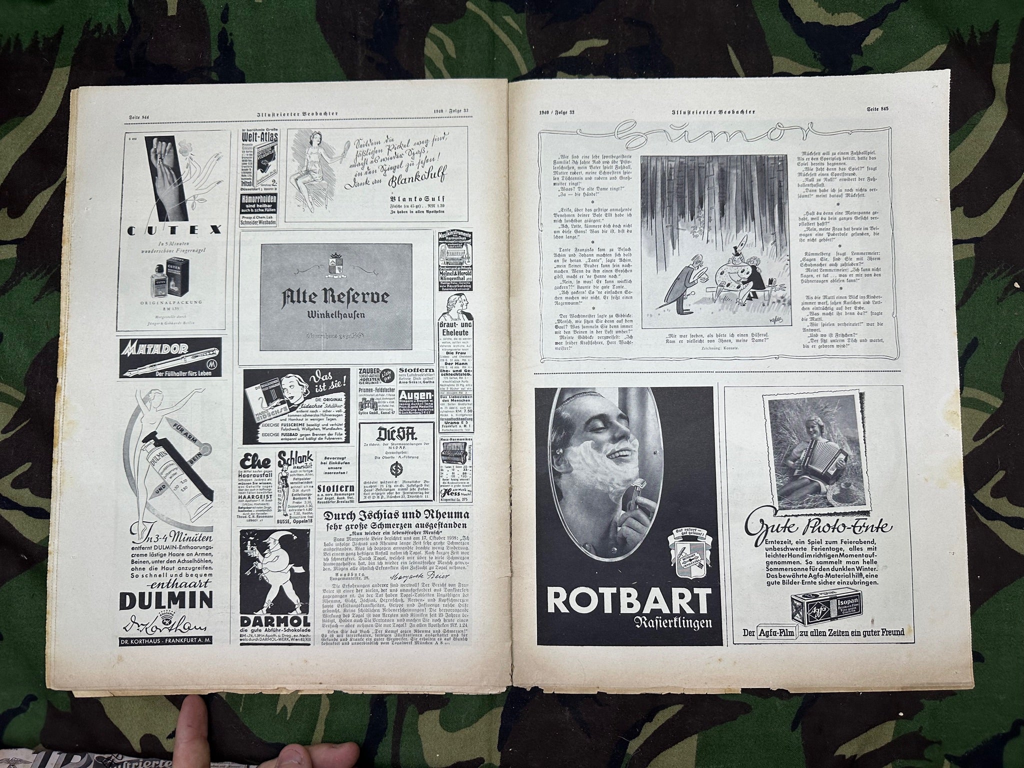 JB Juustrierter Beobachter NSDAP Magazine Original WW2 German - 15th August 1940 - The Militaria Shop