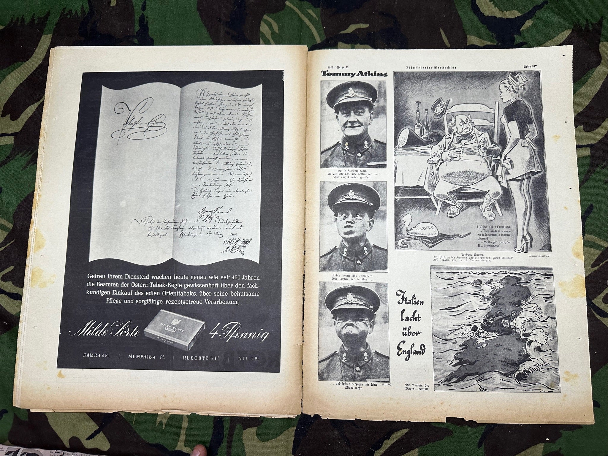 JB Juustrierter Beobachter NSDAP Magazine Original WW2 German - 15th August 1940 - The Militaria Shop