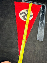Charger l'image dans la galerie, Original WW2 German NSDAP Pennant Flag - Size 39cm x 22cm - The Militaria Shop
