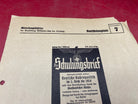 Interesting WW2 German Paper Page Advert. 1937 Dated. - The Militaria Shop