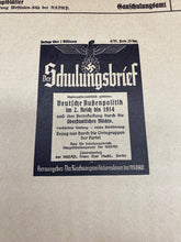 Load image into Gallery viewer, Interesting WW2 German Paper Page Advert. 1937 Dated.

