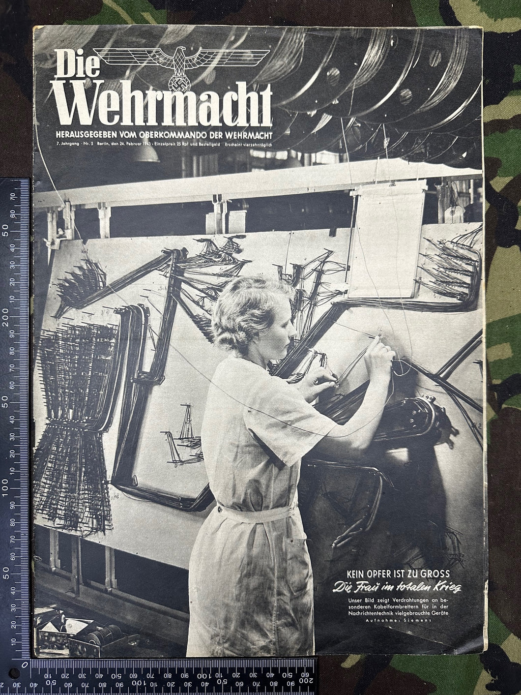 Original WW2 German Army Die Wehrmacht Propaganda Magazine - 24th February 1943 - The Militaria Shop