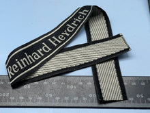 Charger l&#39;image dans la galerie, WW2 German SS Reinhard Hydrich Cuff Title
