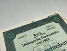 Original WW2 German Government Treasury Loan Bill 100 Reichmarks - The Militaria Shop