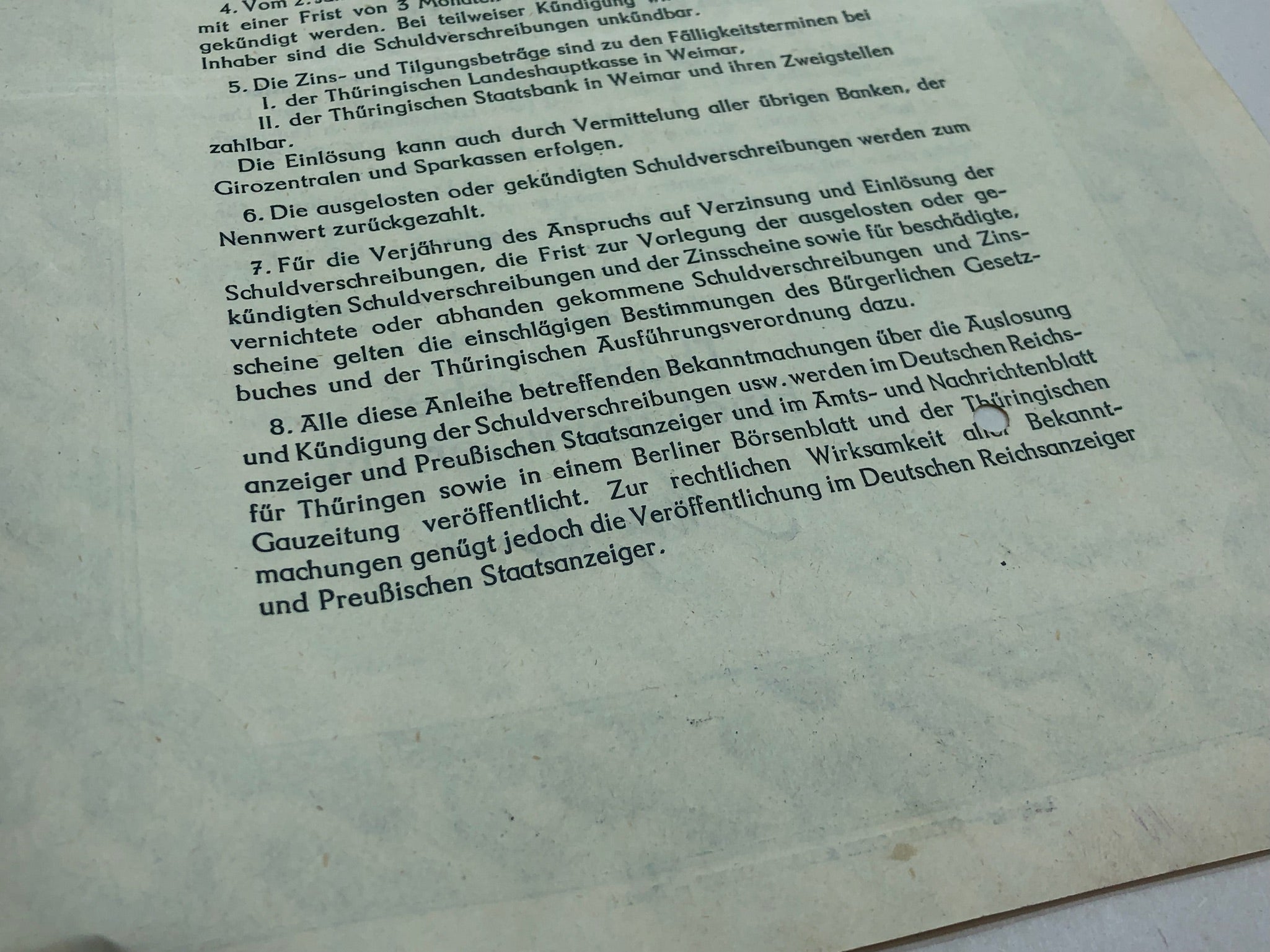 Original WW2 German Government Treasury Loan Bill 100 Reichmarks - The Militaria Shop