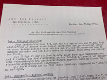 Lade das Bild in den Galerie-Viewer, Interesting WW2 German Paper and Letter dated 1935.
