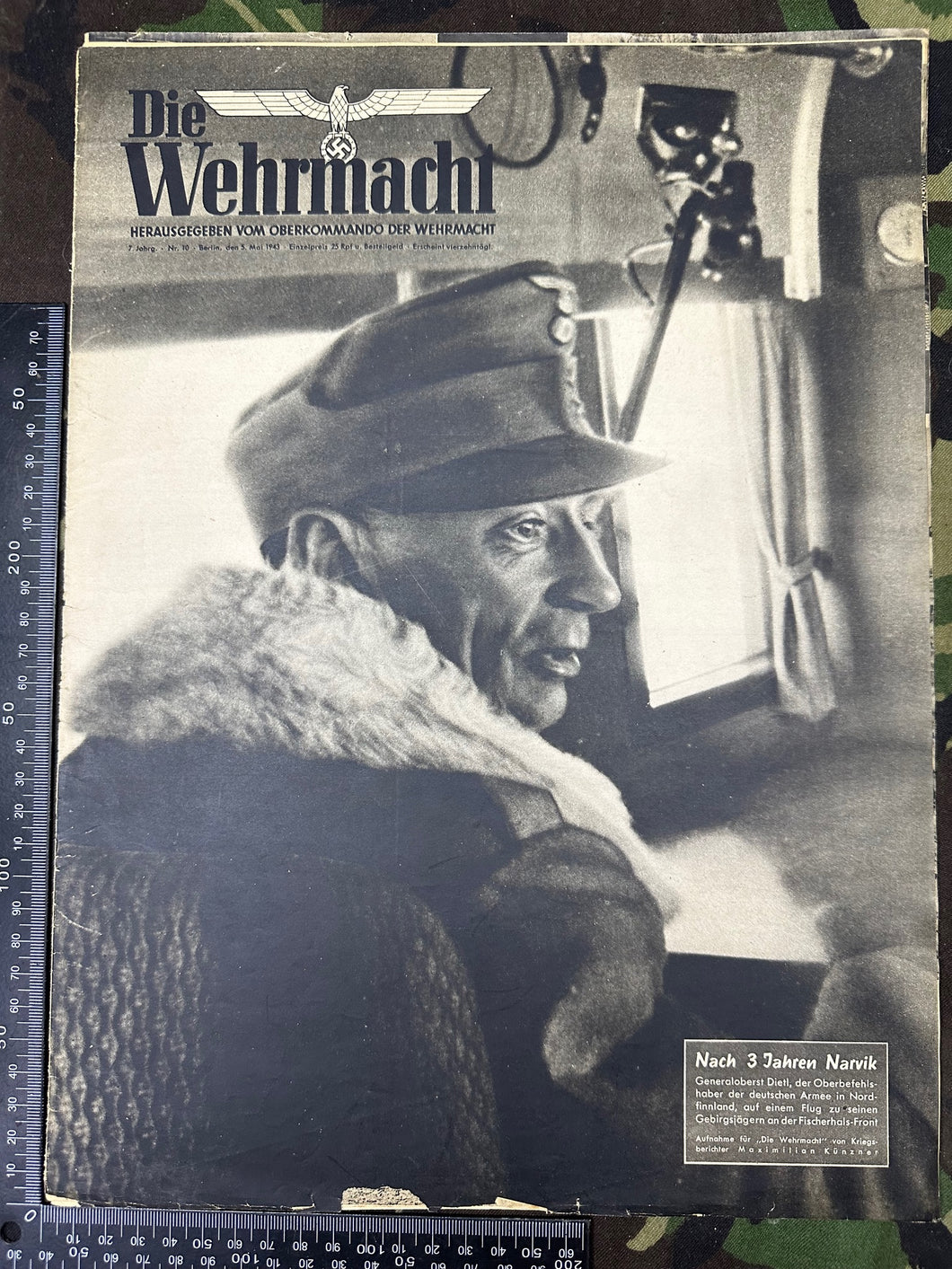 Original WW2 German Army Die Wehrmacht Propaganda Magazine - 5th Mat 1943
