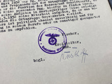 Lade das Bild in den Galerie-Viewer, Interesting WW2 German paper and letter dated 1934.
