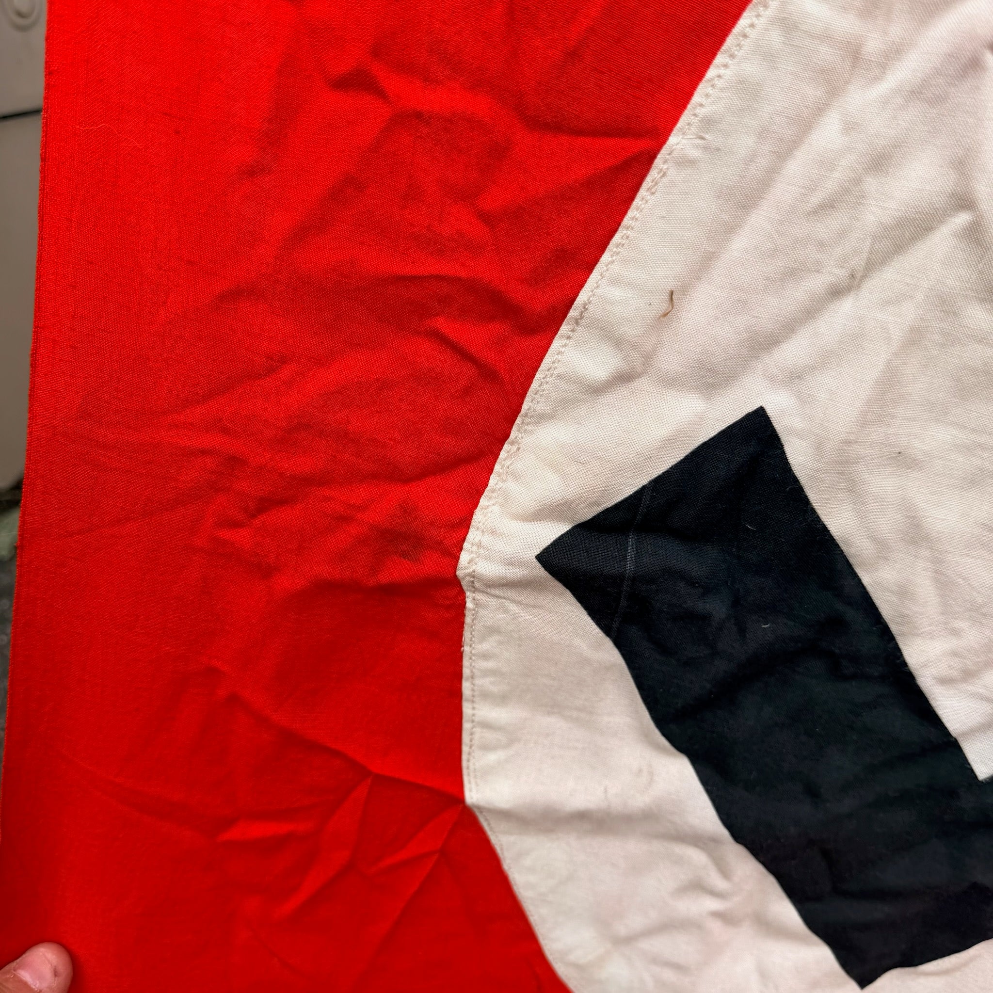Original WW2 German Army Vehicle Identification Flag - Size 92cm x 76cm - The Militaria Shop
