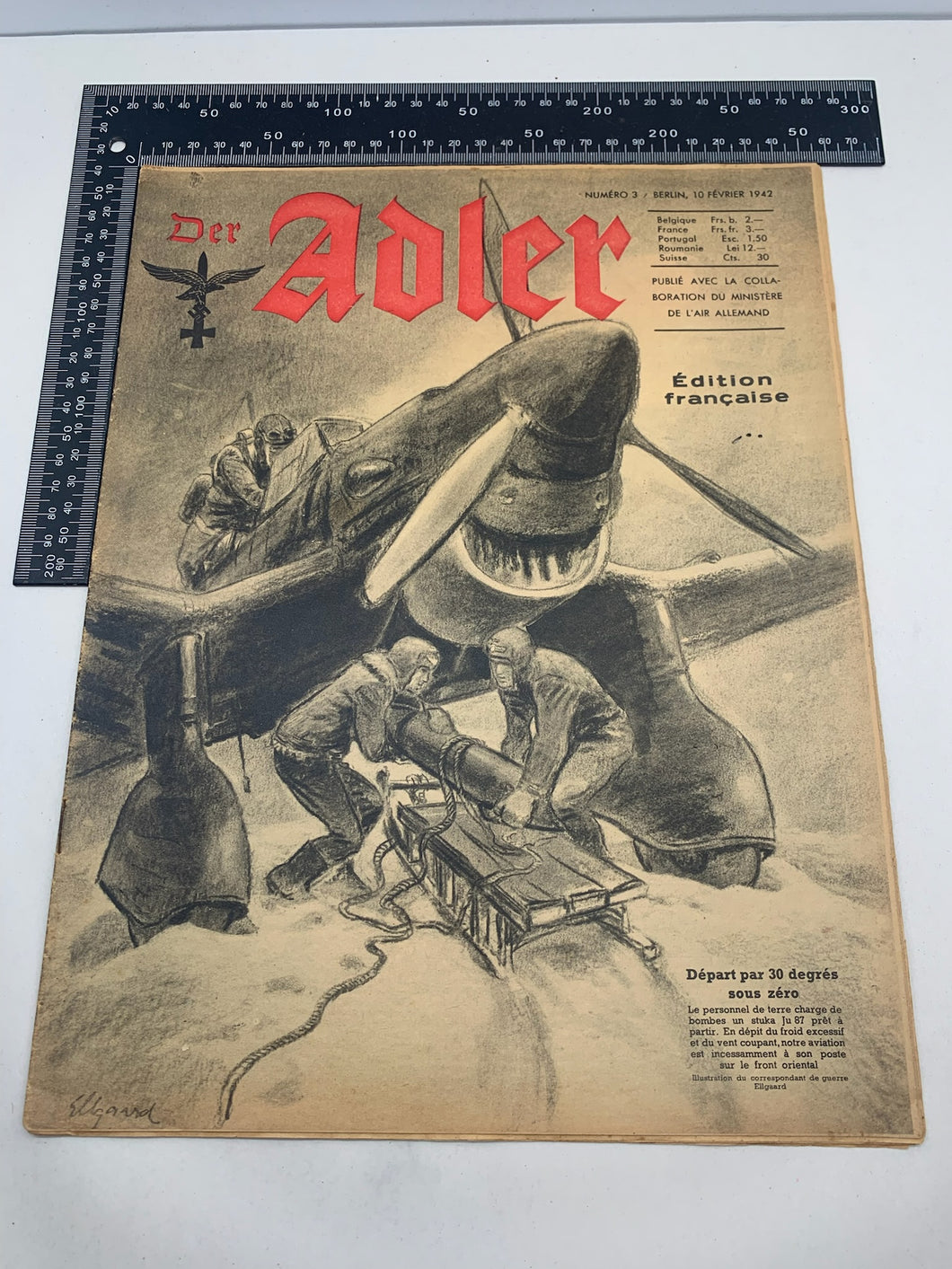 Der Adler Luftwaffe Magazine Original WW2 German - 10th February 1942