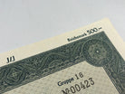 Original WW2 German Government Treasury Loan Bill 500 Reichmarks - The Militaria Shop