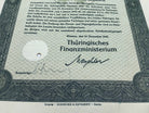 Original WW2 German Government Treasury Loan Bill 500 Reichmarks - The Militaria Shop