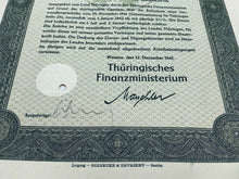 Lade das Bild in den Galerie-Viewer, Original WW2 German Government Treasury Loan Bill 500 Reichmarks
