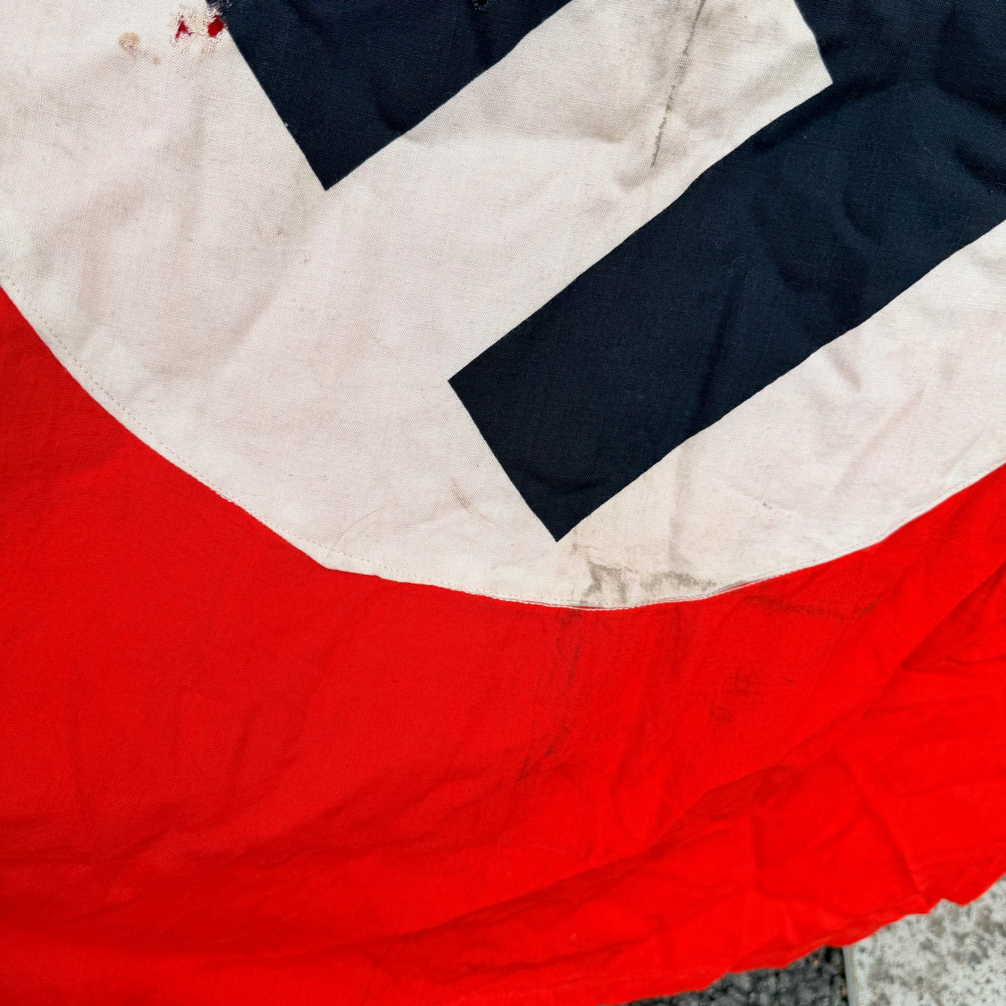 Original WW2 German Army Vehicle Identification Flag - Size 92cm x 76cm - The Militaria Shop