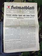 Original WW2 German Party Heimatblatt Political Newspaper - 18th August 1938 - The Militaria Shop