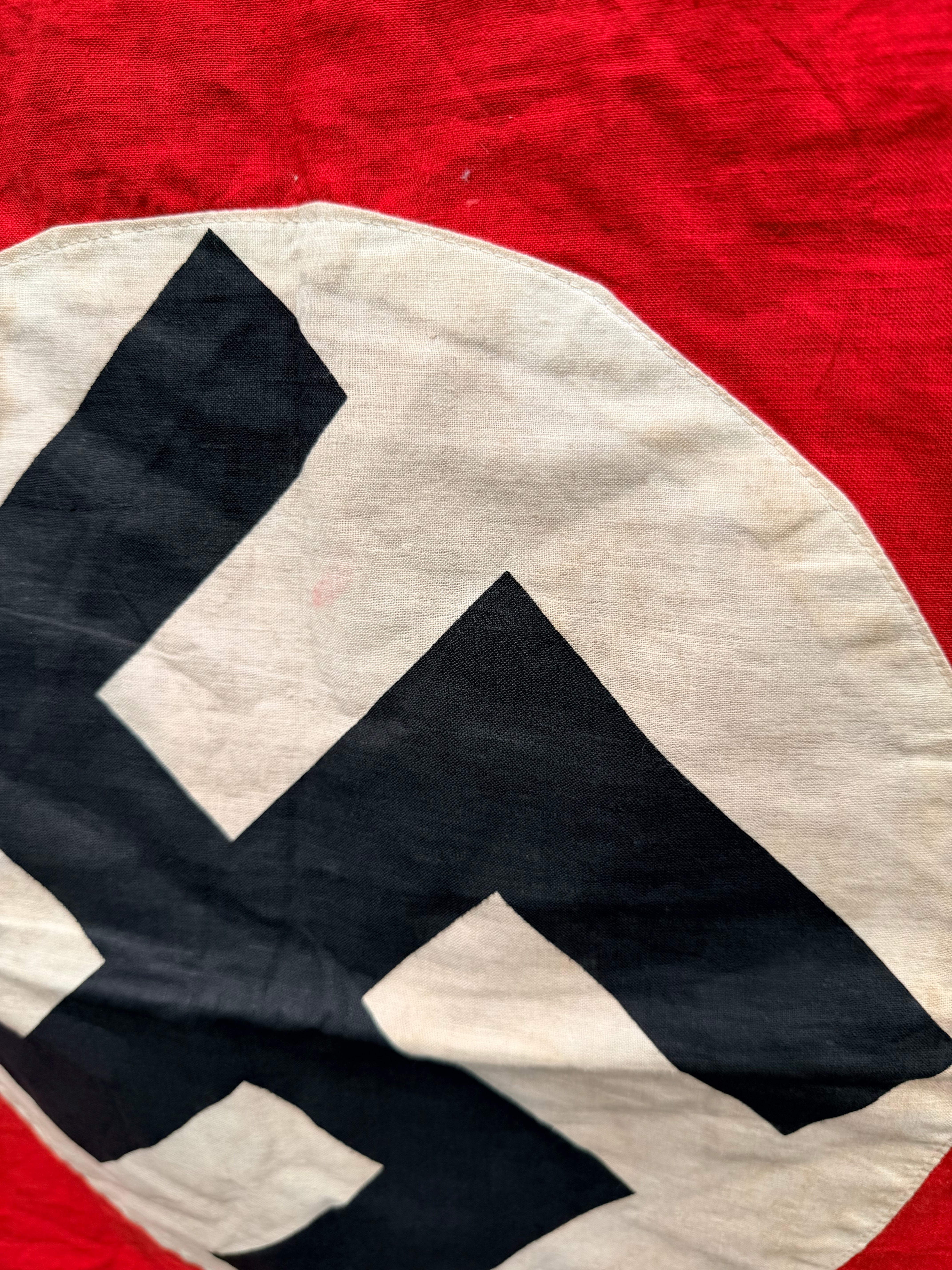 Original WW2 German NSDAP Party Flag - Size 30" x 22" - The Militaria Shop
