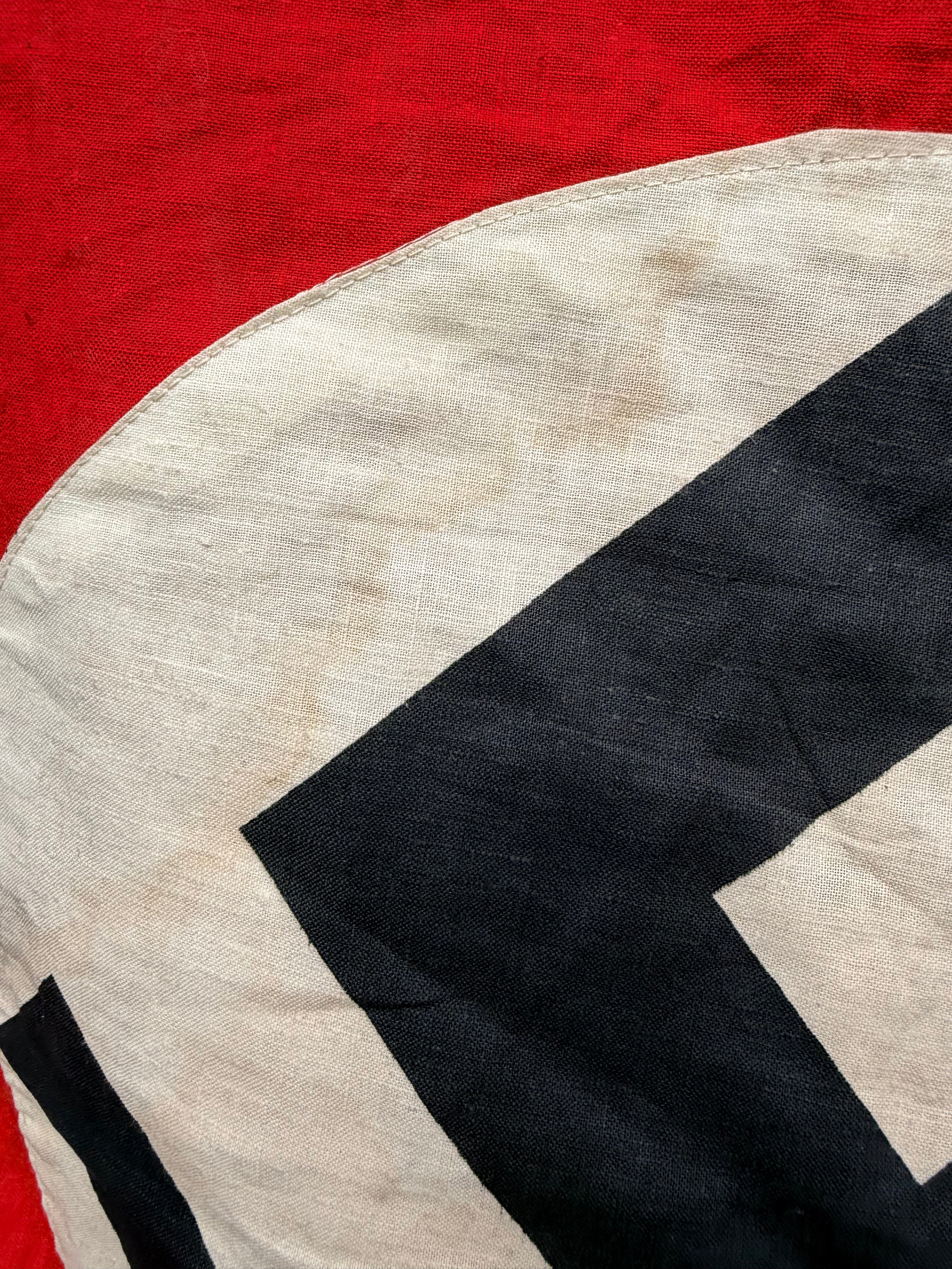 Original WW2 German NSDAP Party Flag - Size 30" x 22" - The Militaria Shop