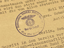 Charger l&#39;image dans la galerie, Interesting WW2 German Letter from the NSBDT 1934 Dated With Stamp.
