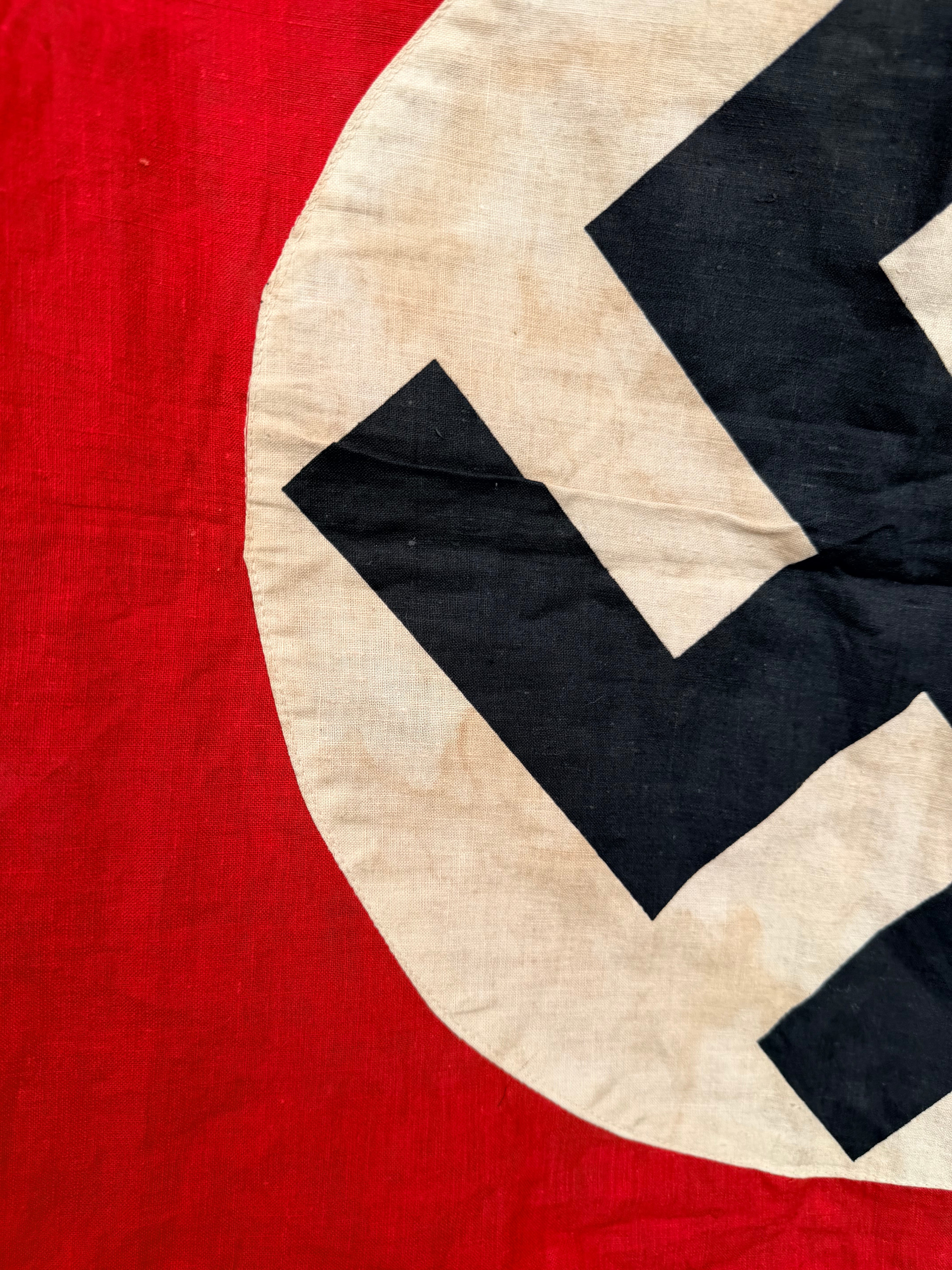 Original WW2 German NSDAP Party Flag - Size 30" x 22" - The Militaria Shop