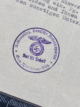 Lade das Bild in den Galerie-Viewer, Interesting WW2 German Letter - 1934 Dated With Stamp.
